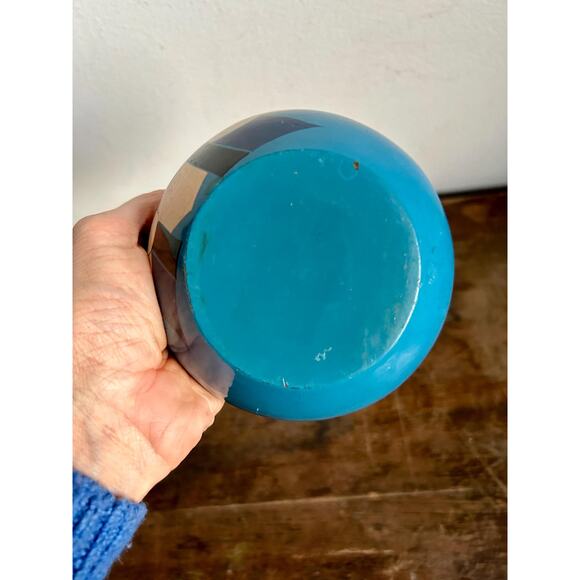 Vintage 1950's Hand Painted Japanese Lacquer Ware Bowl | Mid Century - Picture 7 of 7